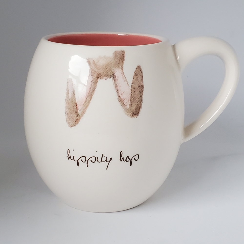 Rae Dunn Hippity Hop Bunny Ears Easter Artisan Collection Mug  by Magenta